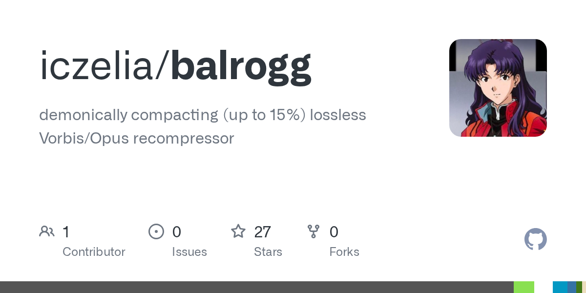 Balrogg：无损重新压缩 Vorbis/Opus 音频，体积最多缩小 15% 图片 1