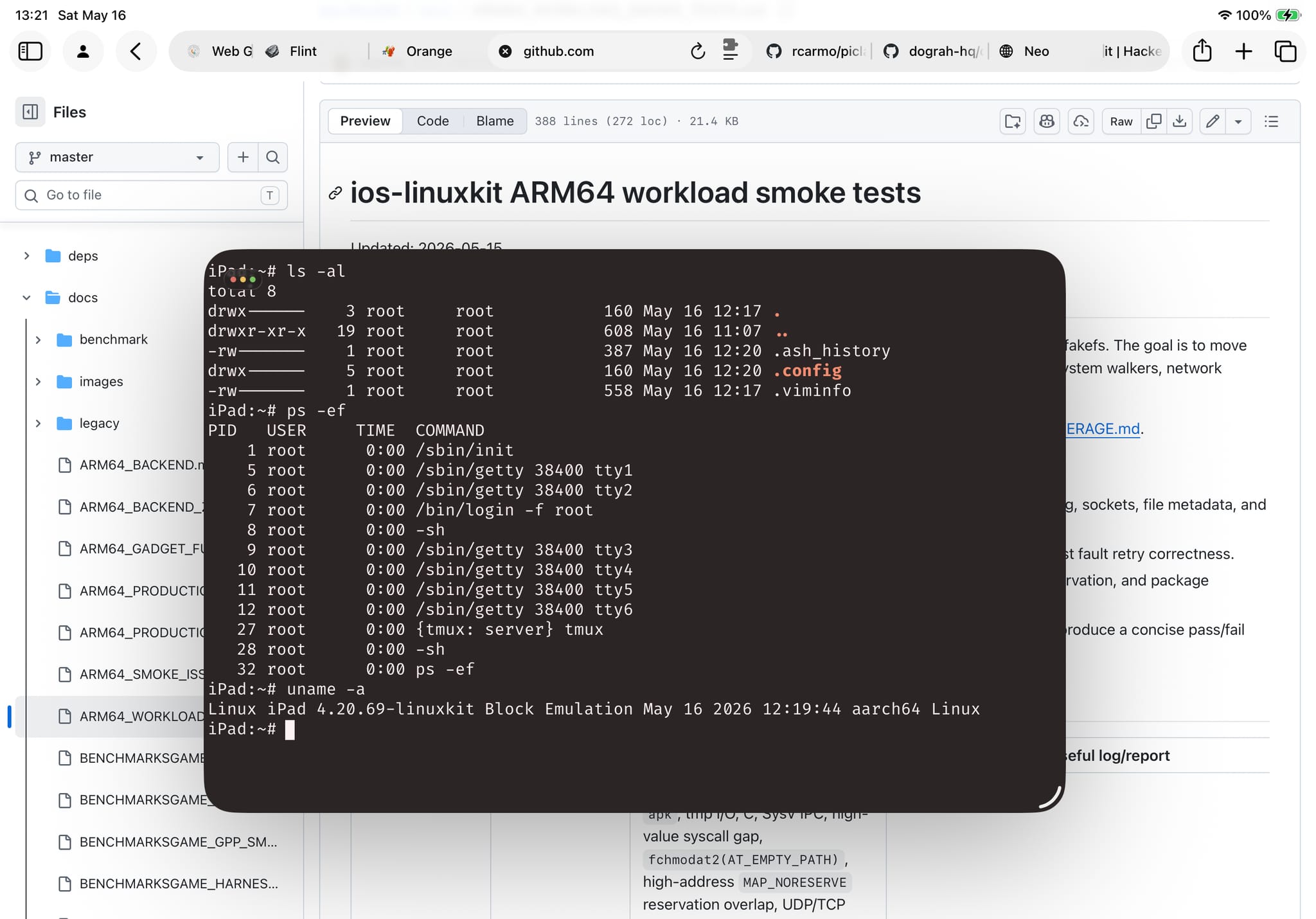 iOS-Linuxkit: Linux on iPad, the Hard Way 图片 1