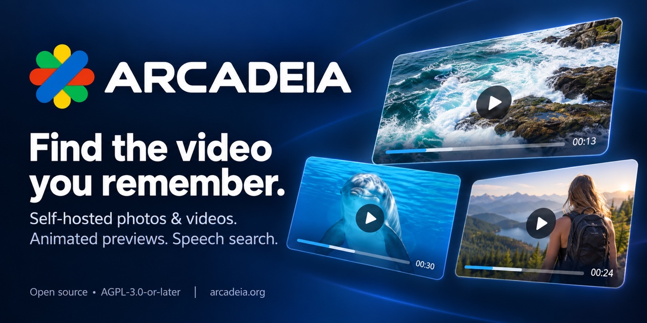 Arcadeia – 一个自带动态视频预览的自托管媒体库 图片 1