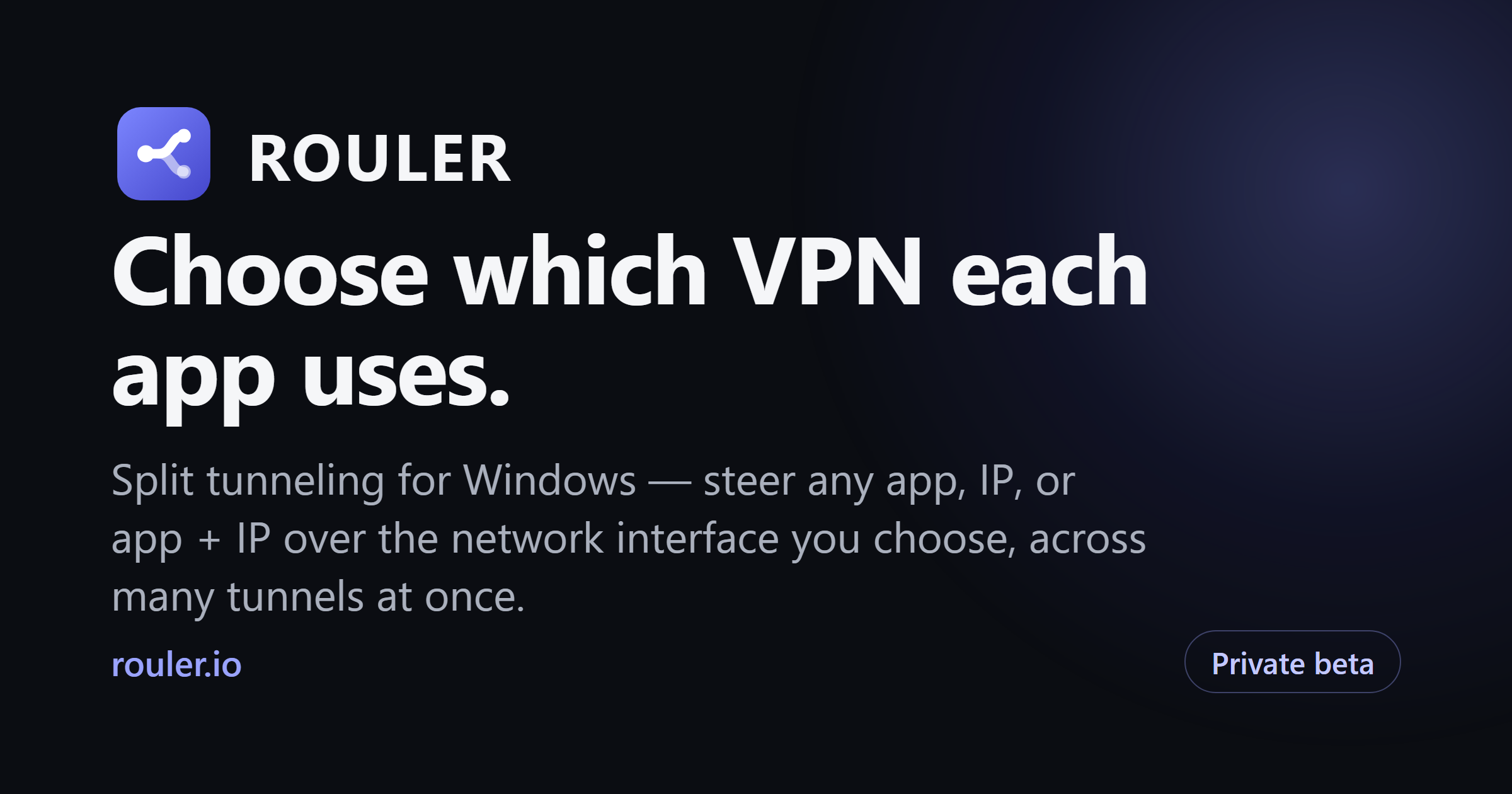 Rouler – 按应用或 IP 在多个网络接口间分流 Windows 流量 图片 1