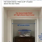 Help! Closet for boys room need shelving/drawers BUT huge empty space inside door cavity! 图片 1