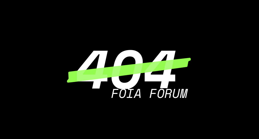 Our New FOIA Forum! 7/30, 1PM ET 图片 1