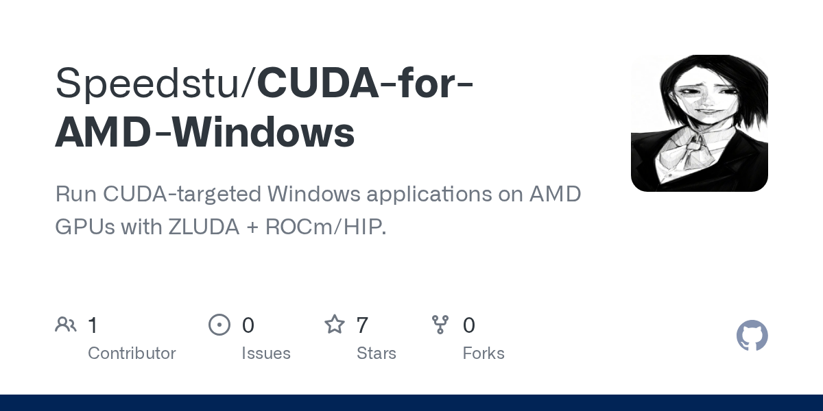 在Windows上用AMD显卡跑CUDA应用：ZLUDA + ROCm方案实测 图片 1