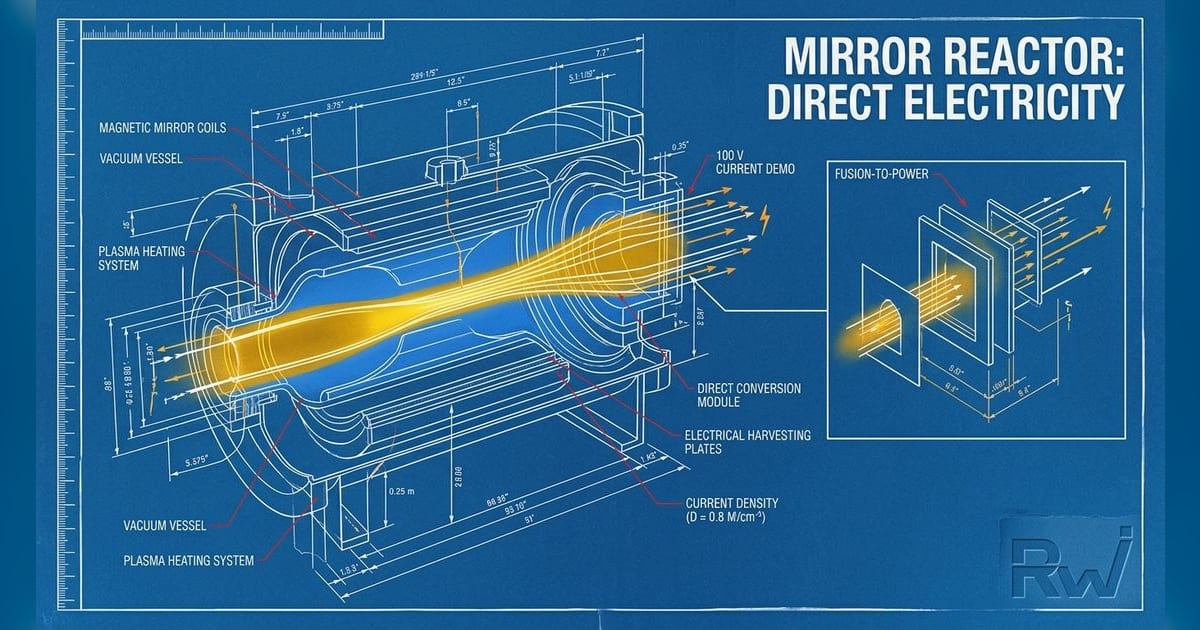 Realta Fusion shows its mirror reactor can pull electricity straight from plasma 图片 1