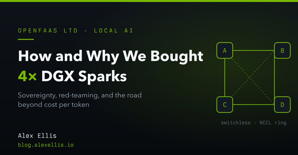 How and Why We Bought 4x DGX Sparks 图片 1