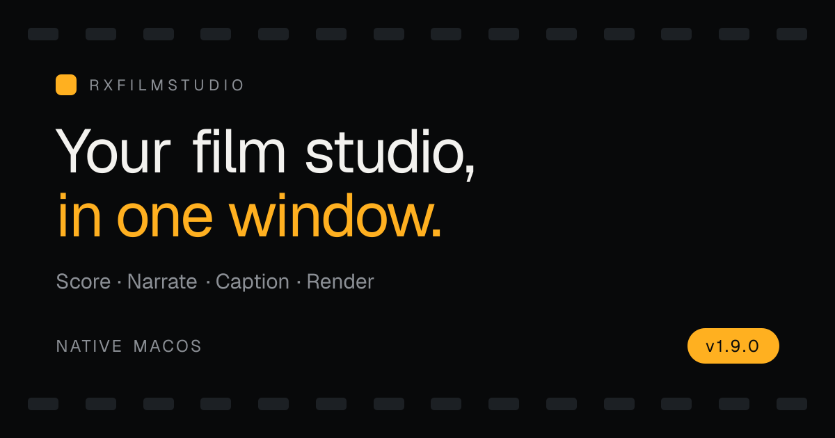 RxFilm Studio–用 AI 智能体创建和编辑你的产品视频 图片 1