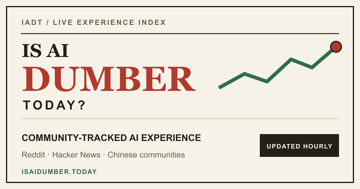 Is AI Dumber Today? An index of AI model experience from user's opinion 图片 1