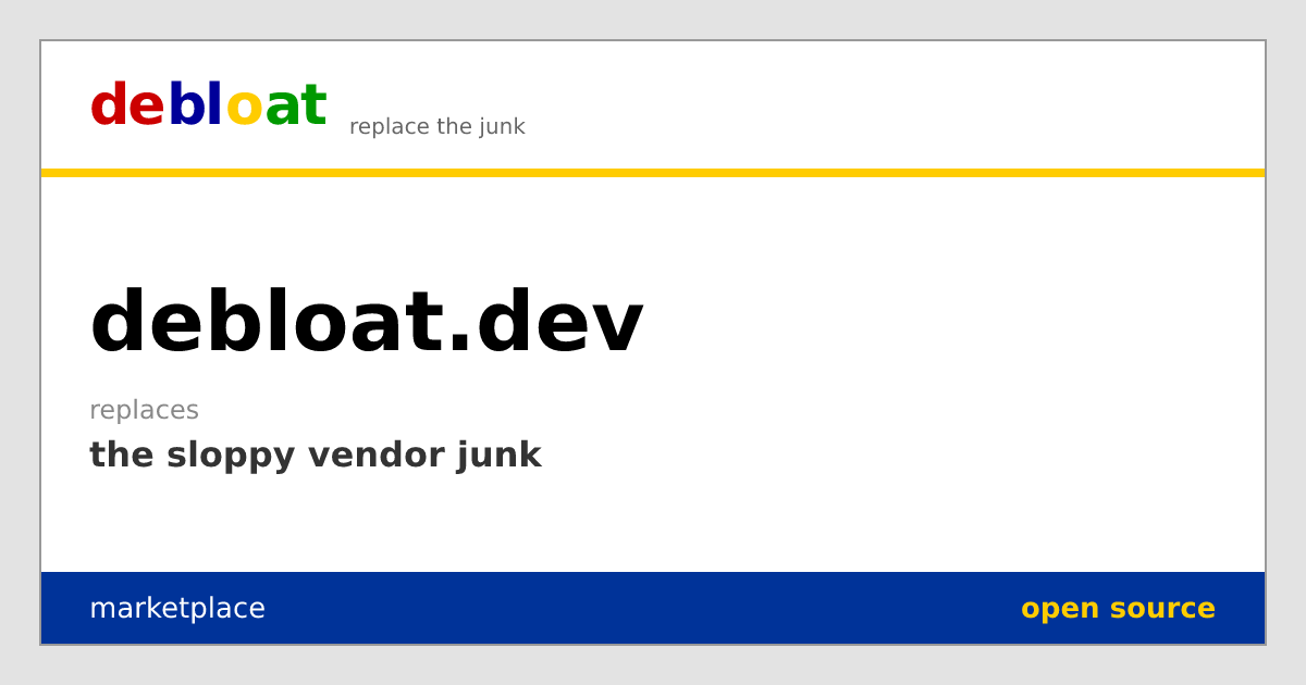 A website for debloated open source alternatives 图片 1