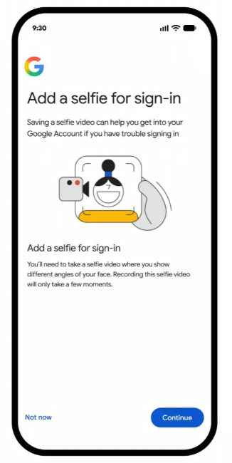 Google wants to store a selfie video of your face 图片 1