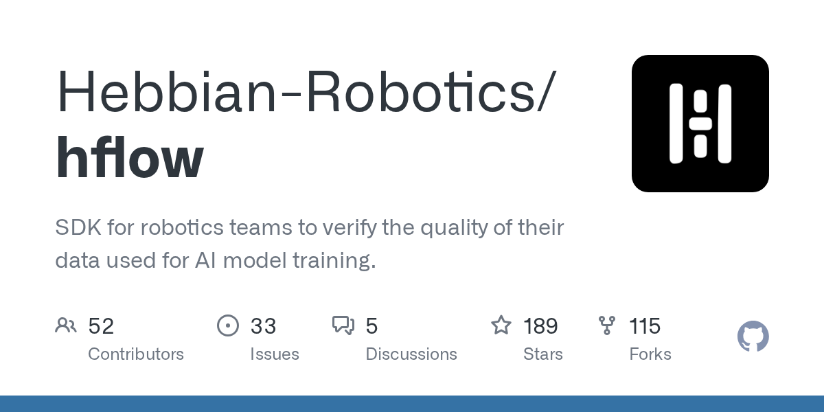 Hebbian Robotics 开源 HFlow：可扩展的多模态机器人数据管道 SDK 图片 1