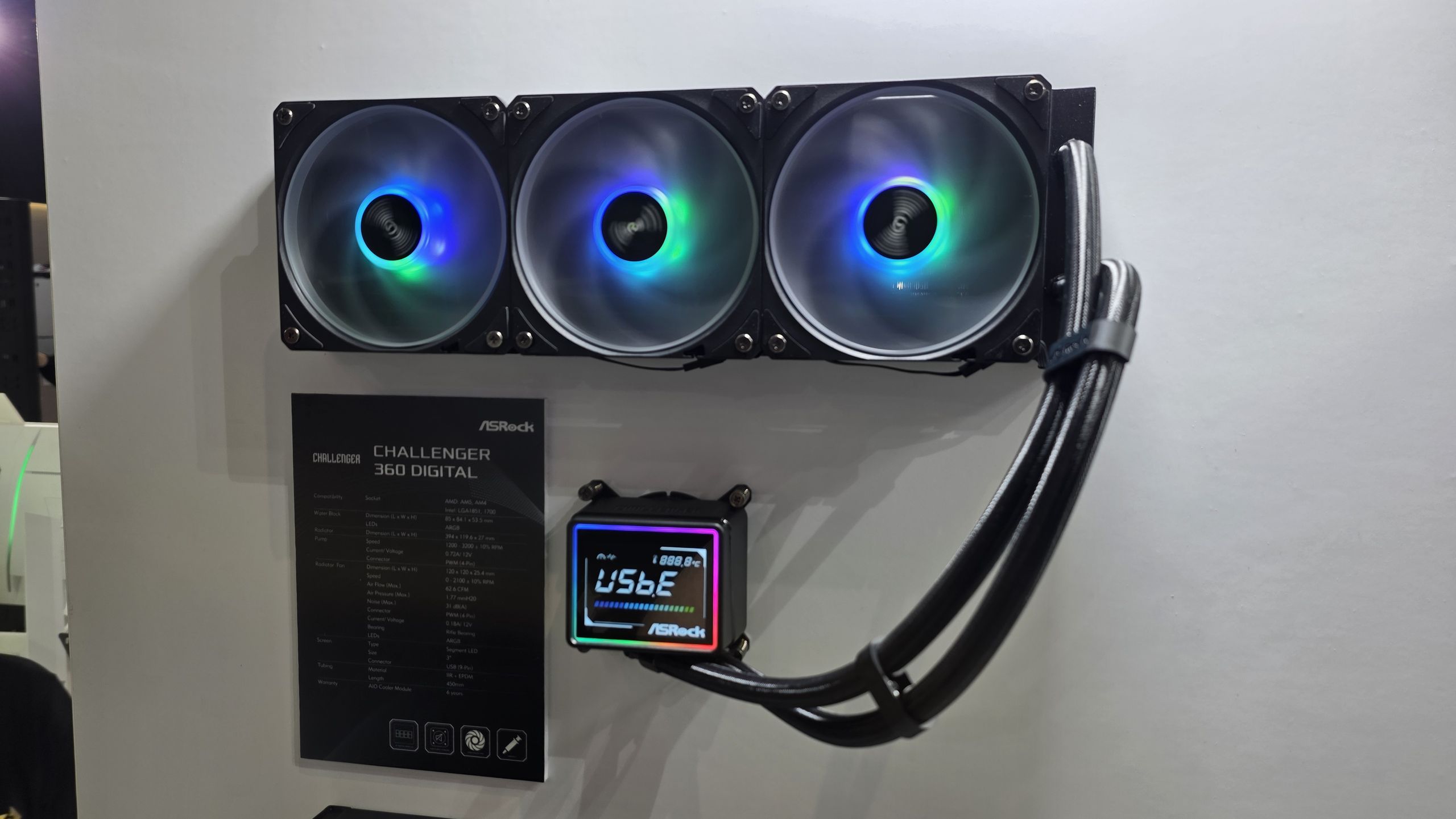 ASRock shows off a slew of new AIOs, Power Supplies, and 10th Anniversary hardware — a monster 3KW Taichi power supply for AI and hybrid Taichi Aqua AIO/custom loop stand out in the crowd 图片 1