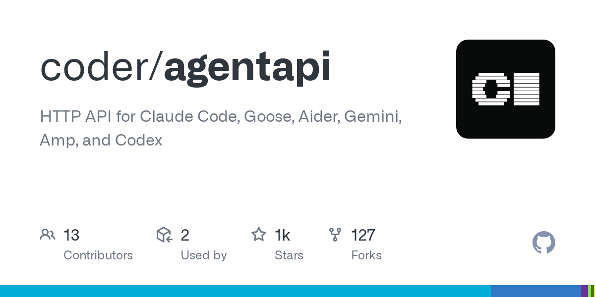 AgentAPI – HTTP API for Claude Code, Goose, Aider, and Codex 图片 1