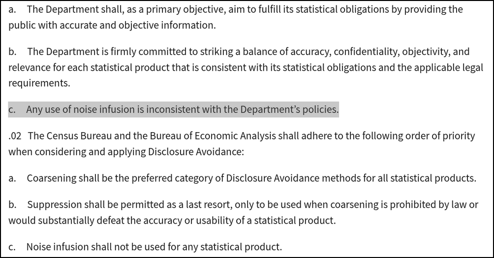 Noise infusion banned from statistical products published by Census Bureau 图片 1