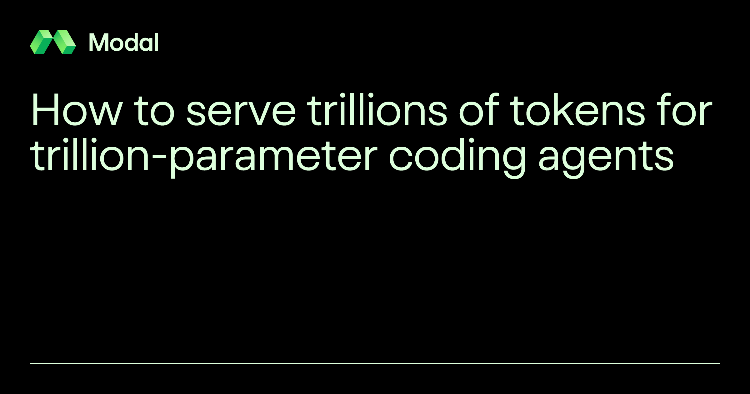 如何为万亿参数编码智能体服务万亿个 token 图片 1