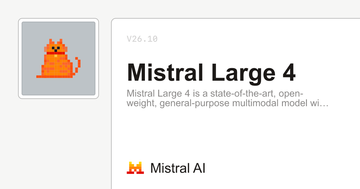 Mistral Large 4 图片 1