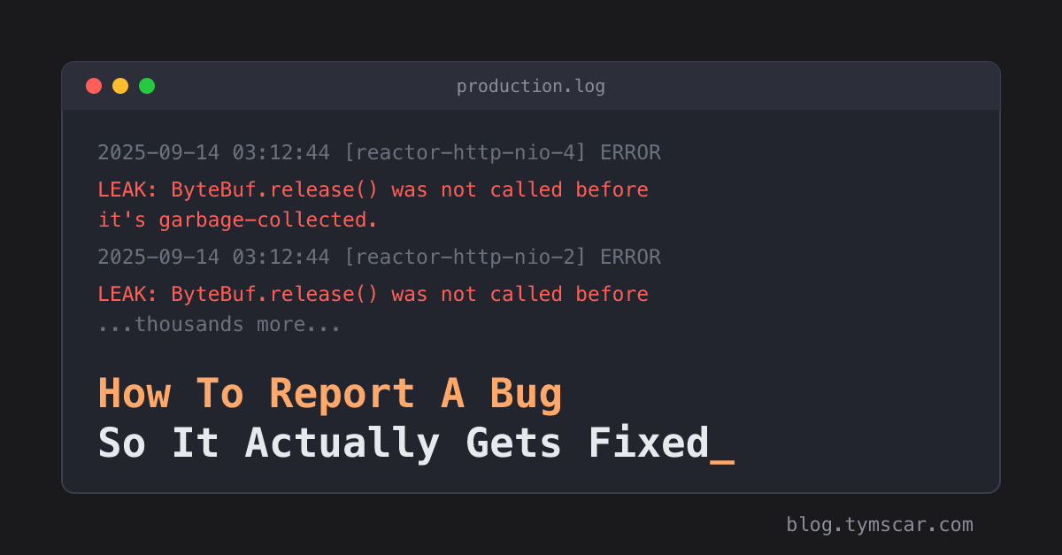 How to Report a Bug So It Gets Fixed 图片 1