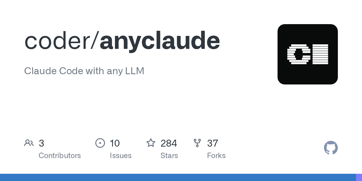 Anyclaude – Claude Code with Any LLM 图片 1