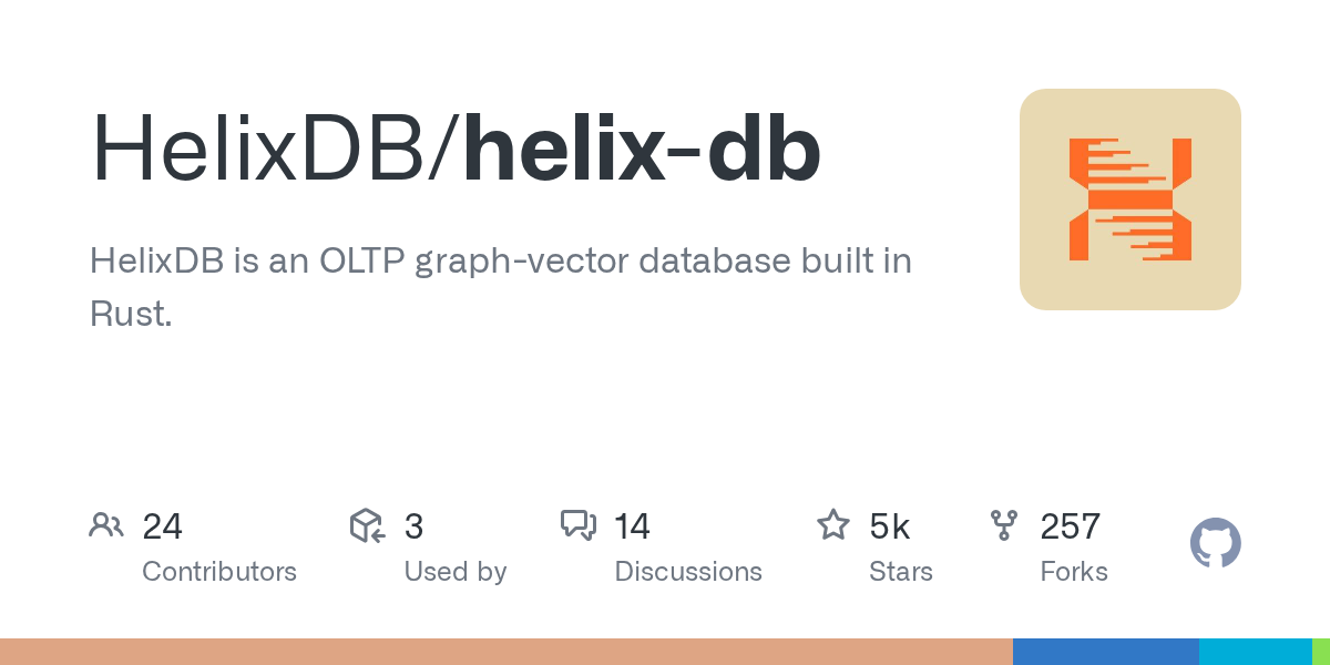 HelixDB – Native graph and vector types for RAG and retrieval 图片 1