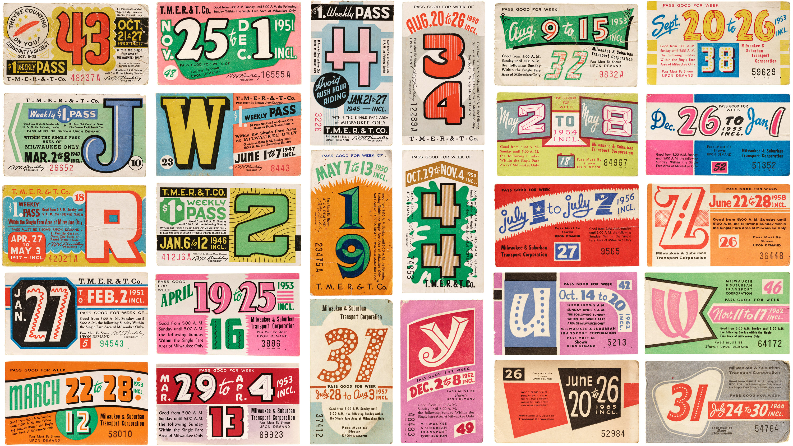 When transit passes were designed by hand 图片 1