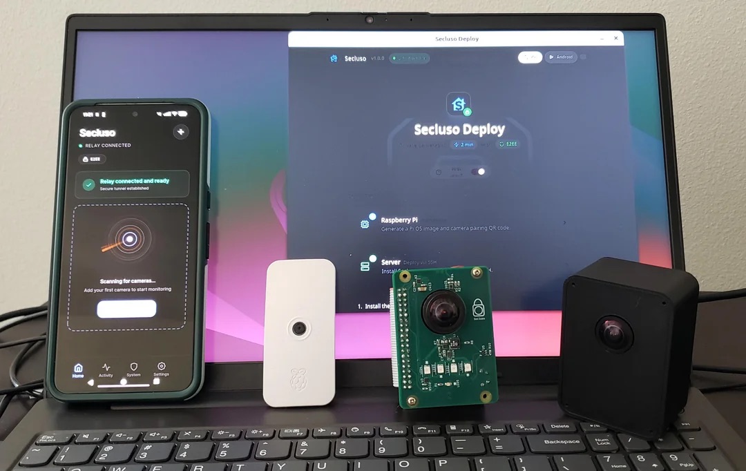 Open-source private home security camera system (end-to-end encryption) 图片 1