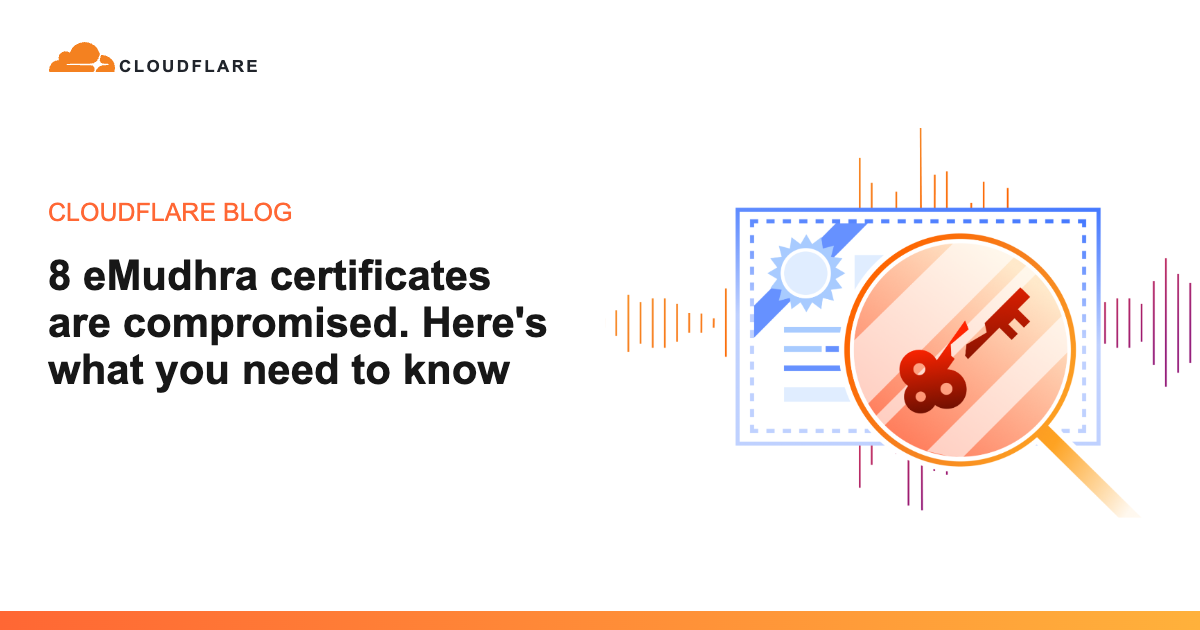 EMudhra certificates are compromised. Here's what you need to know 图片 1