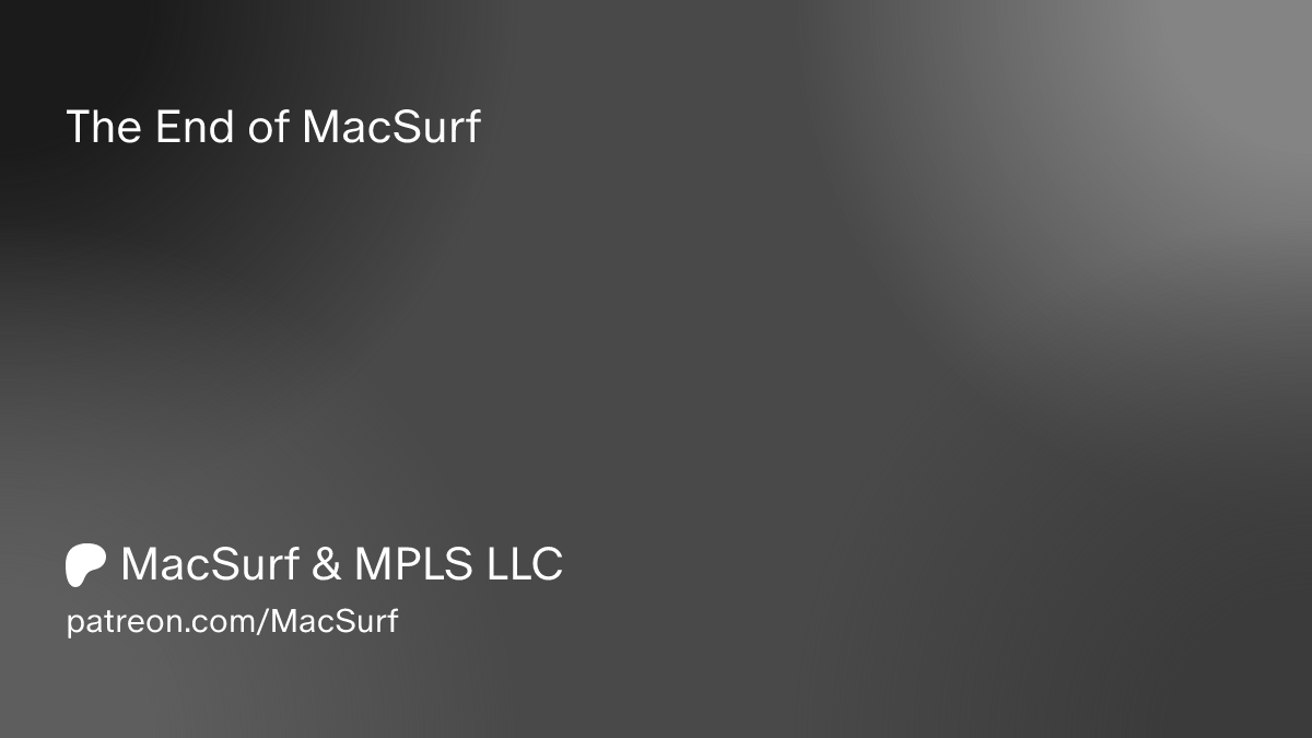 The End of MacSurf 图片 1
