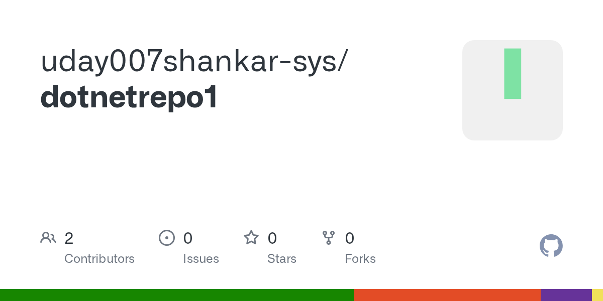 uday007shankar-sys pushed dotnetrepo1 图片 1