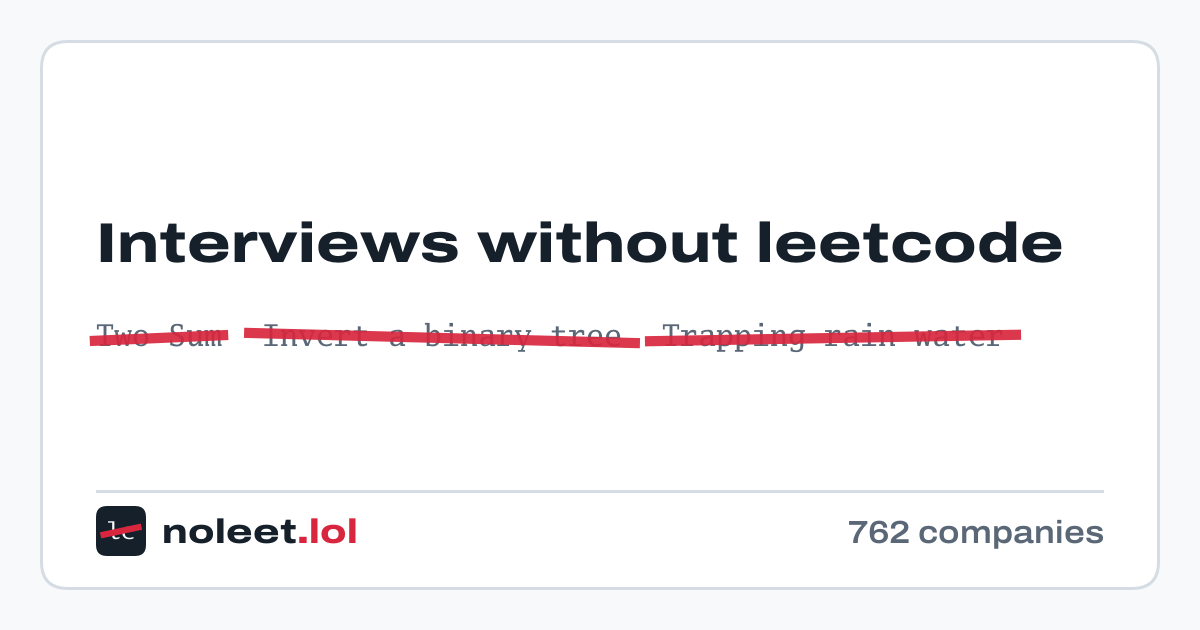 不考 LeetCode 的求职列表：按面试形式筛选的远程/混合岗位汇总 图片 1