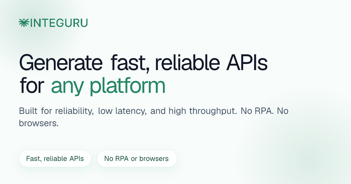 Integuru – Integrate with platforms via the source code 图片 1