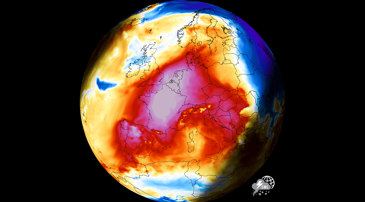 5th Heat Dome Expands Across Europe: 40°C+ Target Western and Central Europe 图片 1