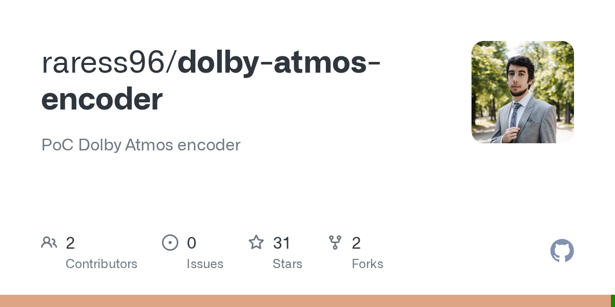 Raress96/Dolby-Atmos-encoder: PoC Dolby Atmos encoder 图片 1