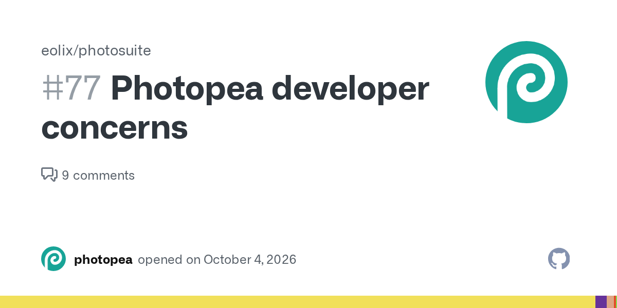 Photopea 创建者就 Photosuite 项目发表意见 图片 1