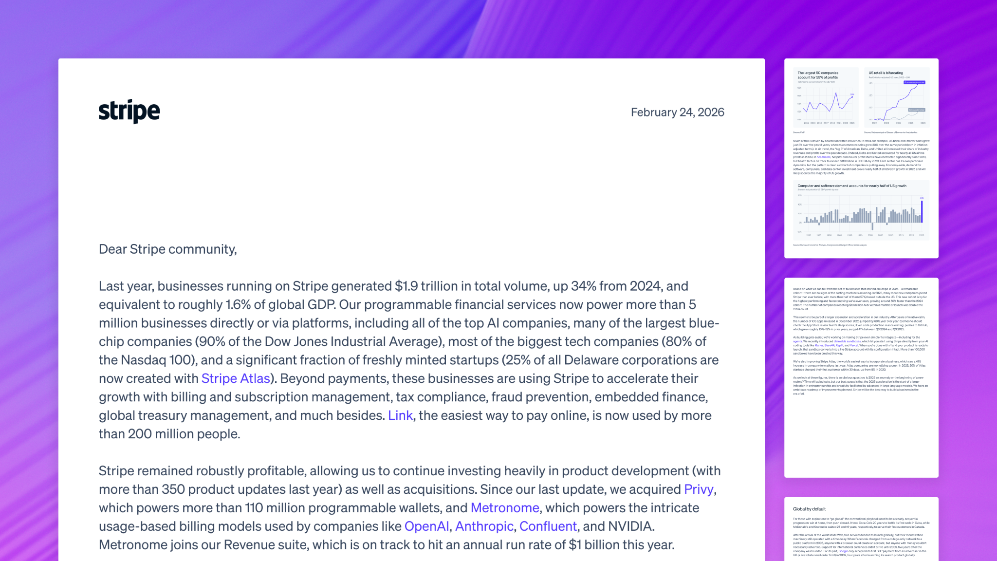 Stripe's 2025 Annual Letter 图片 1