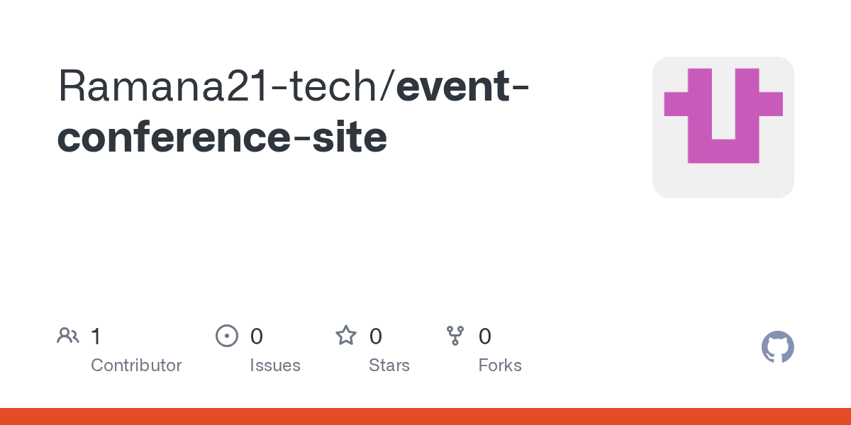 Ramana21-tech pushed event-conference-site 图片 1