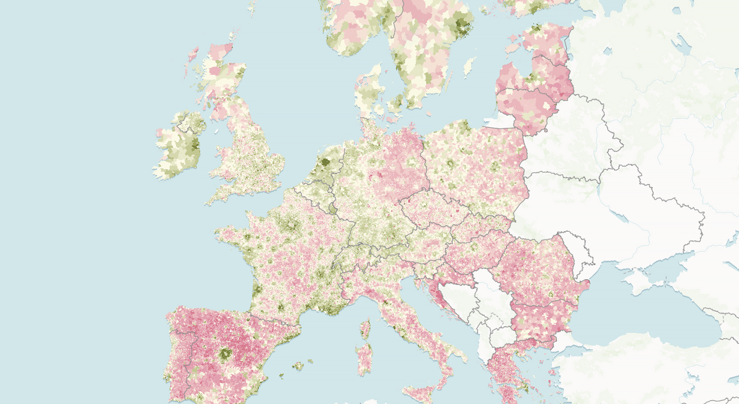 Half of Europe's towns and villages have fewer residents than 60 years ago 图片 1