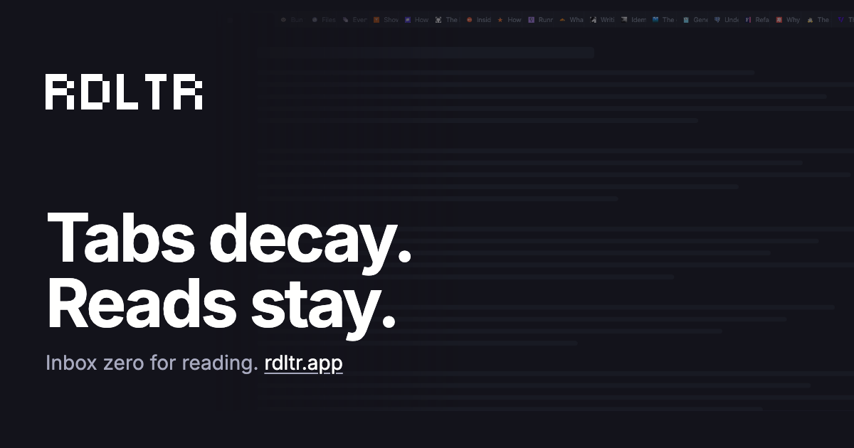 Rdltr – 阅读列表的收件箱清零工具 图片 1