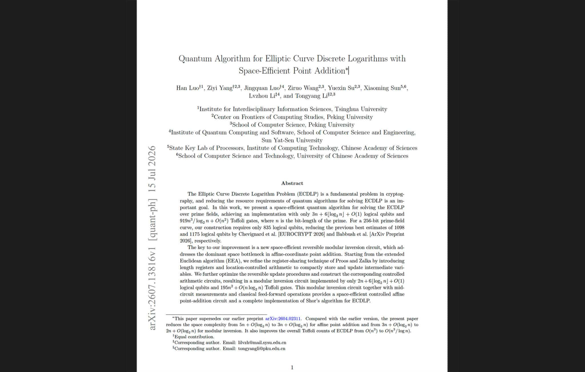 ECC Attack Circuit Drops to 835 Logical Qubits 图片 1