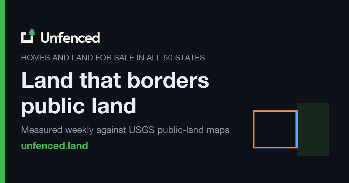 Unfenced——与公共土地接壤的待售土地 图片 1