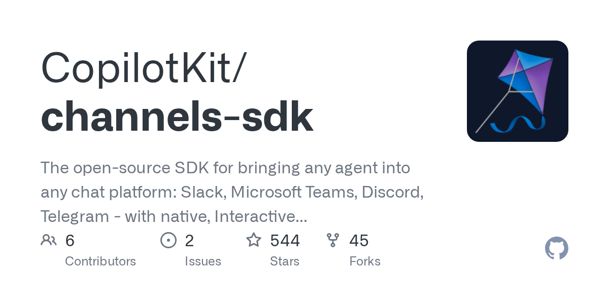 The Channels SDK – Bring Any Agent to Any Channel (Slack, MS Teams) 图片 1