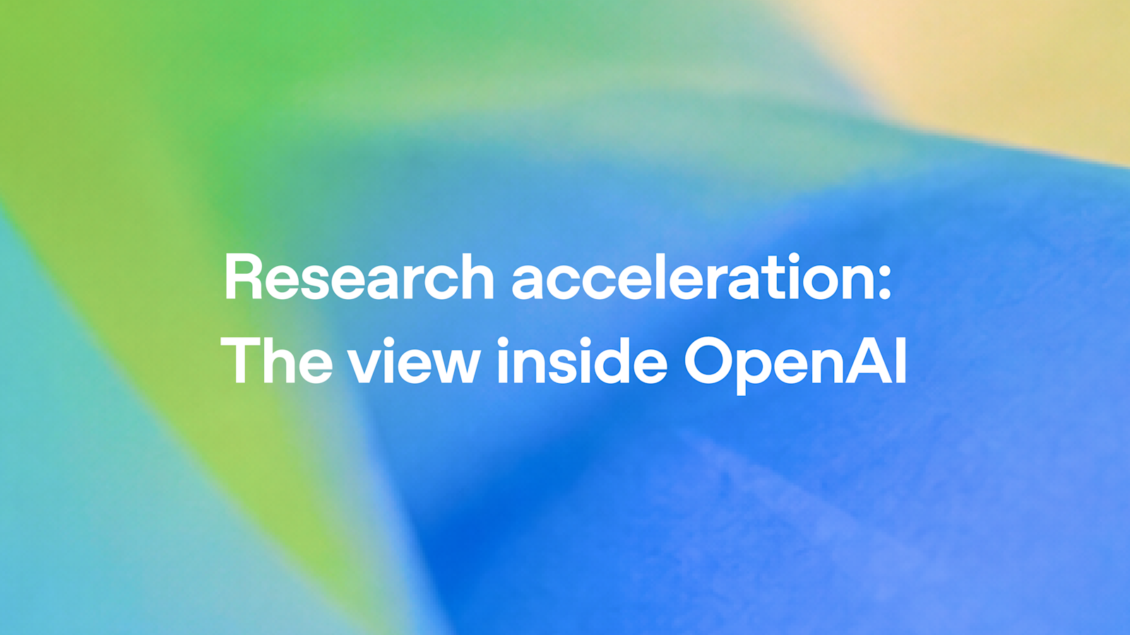 Research acceleration: The view inside OpenAI 图片 1