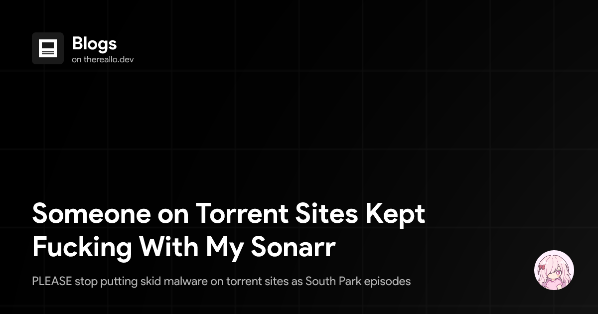 Someone on Torrent Sites Kept Fucking with My Sonarr 图片 1