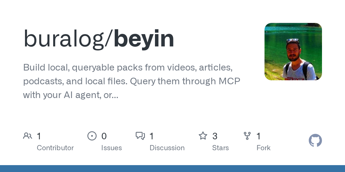 Build queryable packs for AI agents from videos, podcasts, and files 图片 1