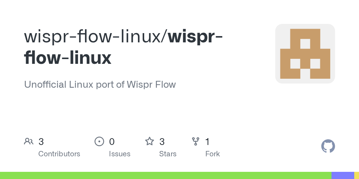 Wispr-Flow-Linux – Wispr Flow via Apt, DNF, AUR, AppImage, or Nix Flake 图片 1