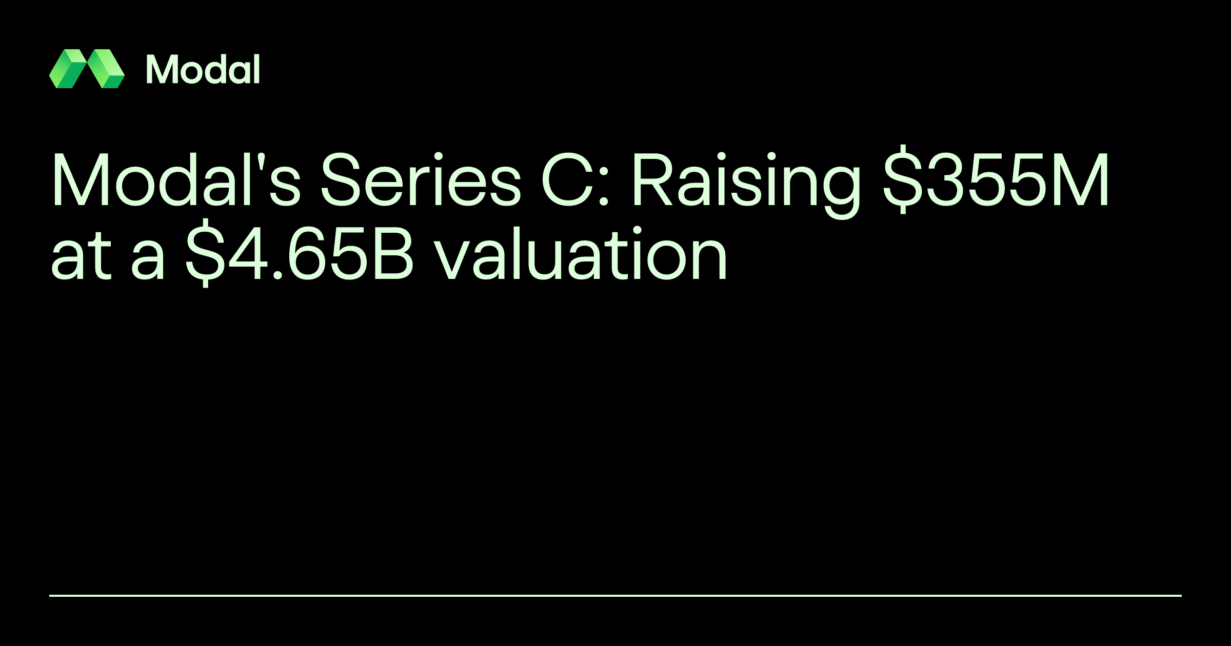 Modal's Series C: Raising $355M at a $4.65B valuation 图片 1