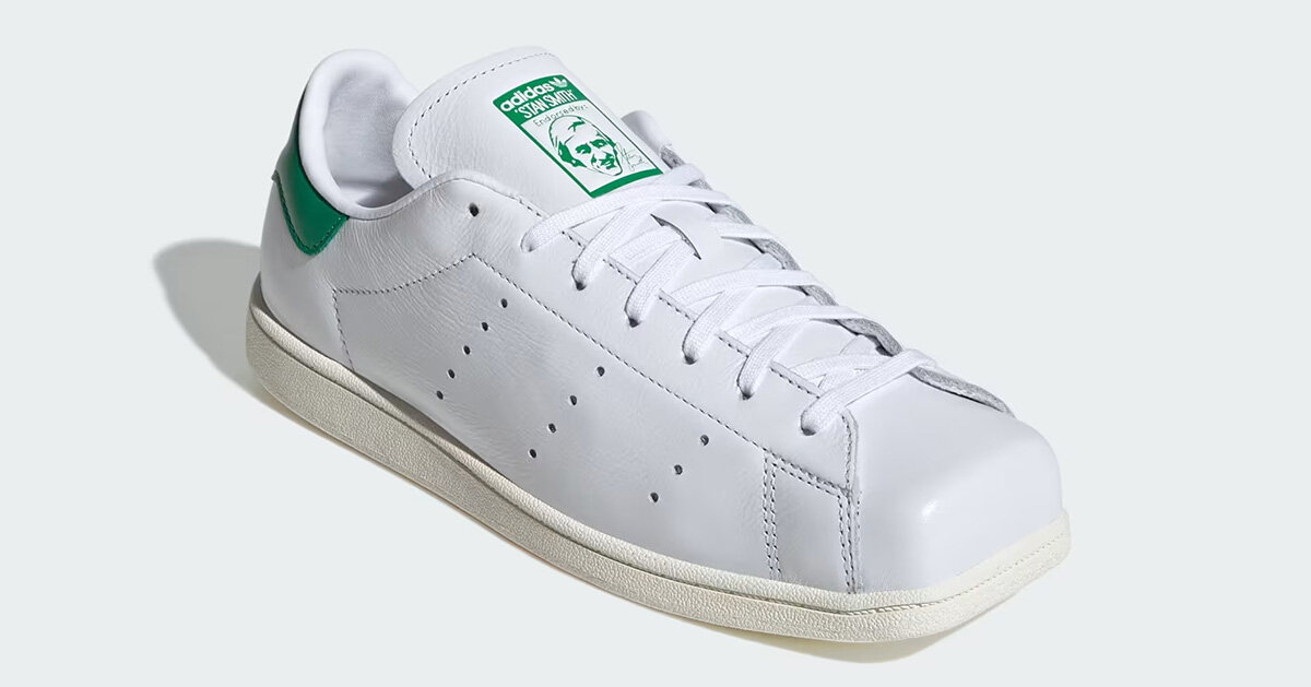 adidas adds corners to the iconic stan smith with square-toe SQ edition 图片 1