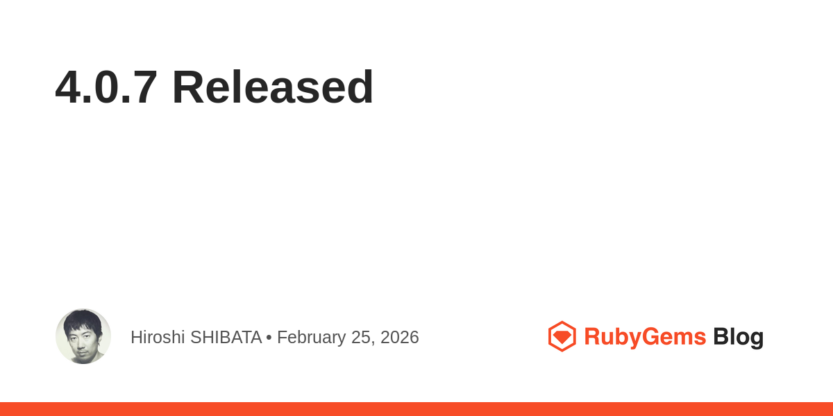 4.0.7 Released 图片 1