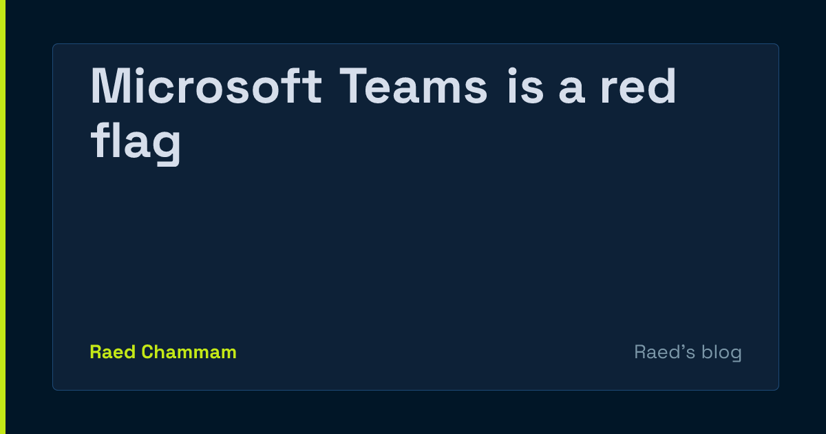 Microsoft Teams 是一个红色警报 图片 1