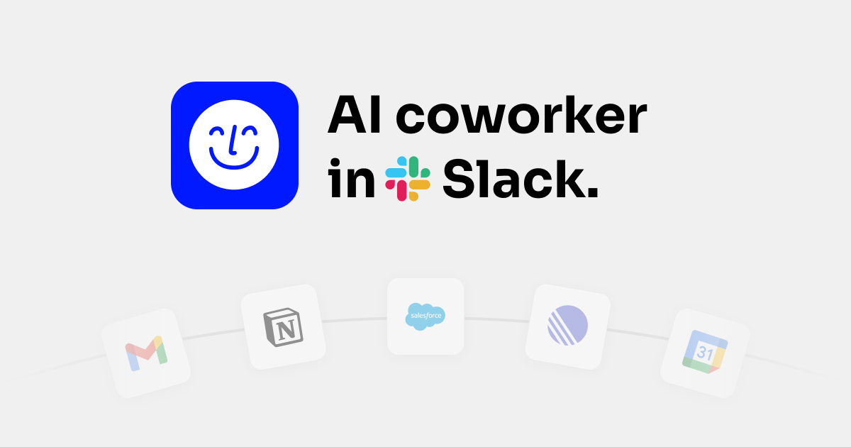 Ogment AI - 您的 AI 同事，就在 Slack 中。只需标记 @O 即可。 图片 1