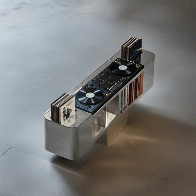 A Steel and Brass Monument to Vinyl Records 图片 1