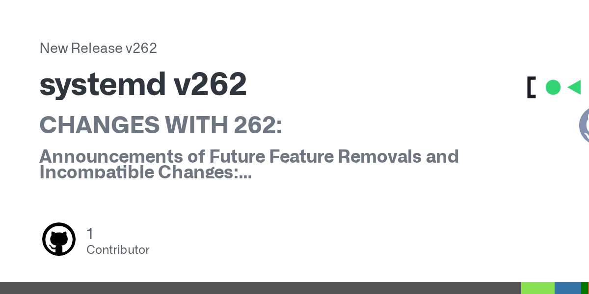 Systemd v262 发布 图片 1